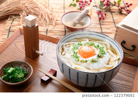 滑嫩又營養! 月見山烏龍麵(山烏龍麵) 滑嫩又營養! 月見山烏龍麵(山烏龍麵) 122379081