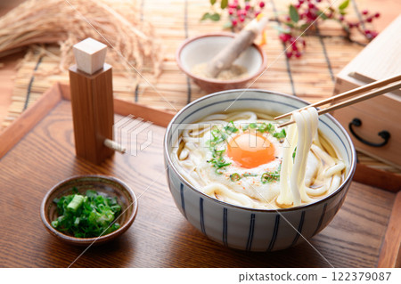 滑嫩又營養! 月見山烏龍麵(山烏龍麵) 滑嫩又營養! 月見山烏龍麵(山烏龍麵) 122379087