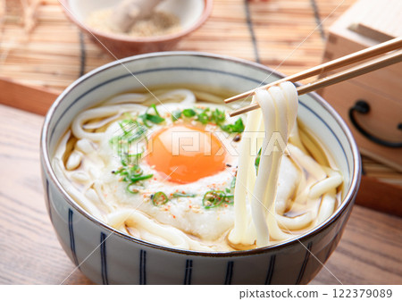 滑嫩又營養! 月見山烏龍麵(山烏龍麵) 滑嫩又營養! 月見山烏龍麵(山烏龍麵) 122379089