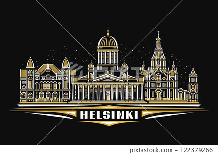Vector illustration of Helsinki 122379266