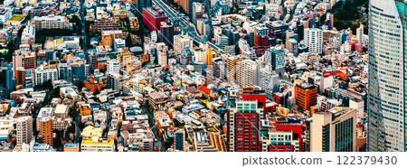 Aerial view of Minato, Tokyo, Japan Aerial view of Minato, Tokyo, Japan 122379430