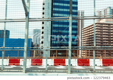 View of Tokyo from the automated monorail 122379463