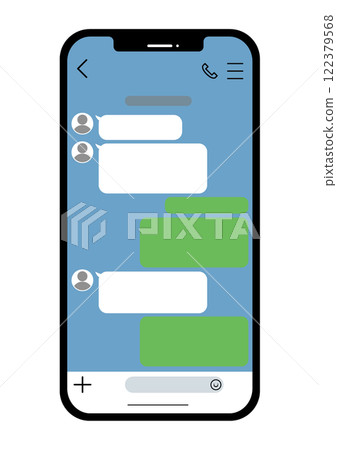 Mobile phone message talk screen 02 Mobile phone message talk screen 02 122379568