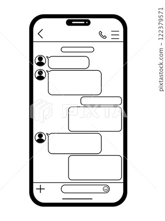 Mobile phone message talk screen 04 Mobile phone message talk screen 04 122379571
