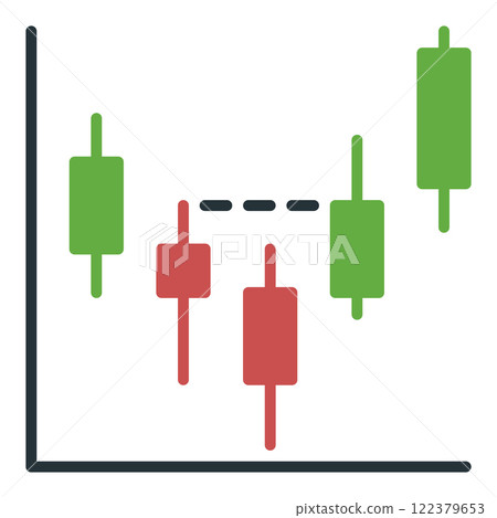 Candlestick Chart vector Stock Market Trading icon or sign Candlestick Chart vector Stock Market Trading icon or sign 122379653