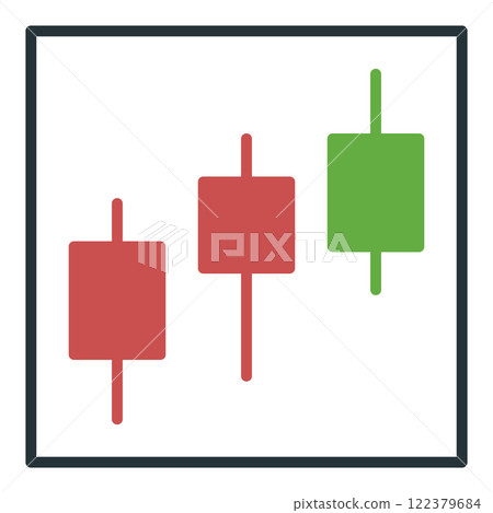 Three Candles vector Stock Market Trading icon or symbol Three Candles vector Stock Market Trading icon or symbol 122379684