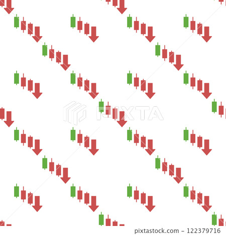 Downtrend Candlestick Pattern vector Trading seamless pattern Downtrend Candlestick Pattern vector Trading seamless pattern 122379716