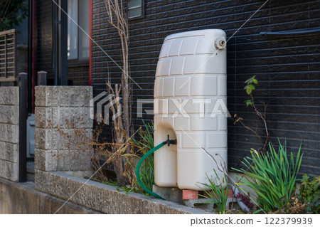 Rainwater tank in the house 122379939
