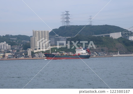 船舶航行Kanmon海峽 船舶航行Kanmon海峽 122380187