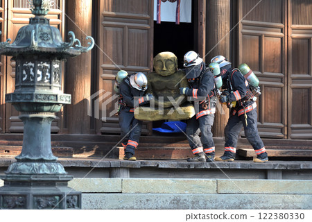 文化遺產防火日、覺林寺消防演習、佛像救援演習 122380330