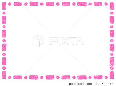 手繪蠟筆素材背景框 手繪蠟筆素材背景框 122380832