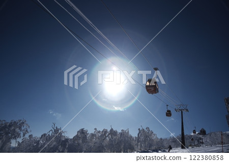 Rusutsu Ski Resort in winter: East Gondola No. 2 122380858