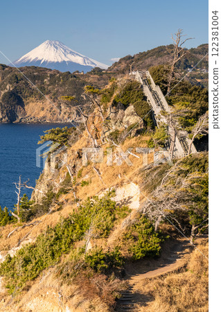 [靜岡縣] 從伊豆黃金崎看到的富士山 122381004