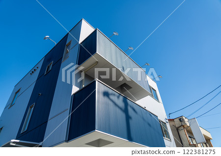 Modern exterior house 122381275