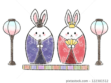 Rabbit Hinamatsuri illustration 122381512