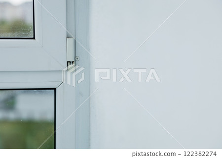 Modern window frame detail 122382274