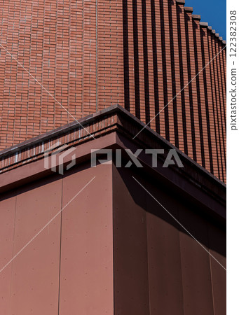 Contemporary architecture with brick Contemporary architecture with brick 122382308