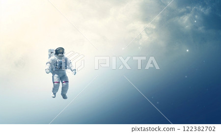 Image of outer space and astronaut 122382702