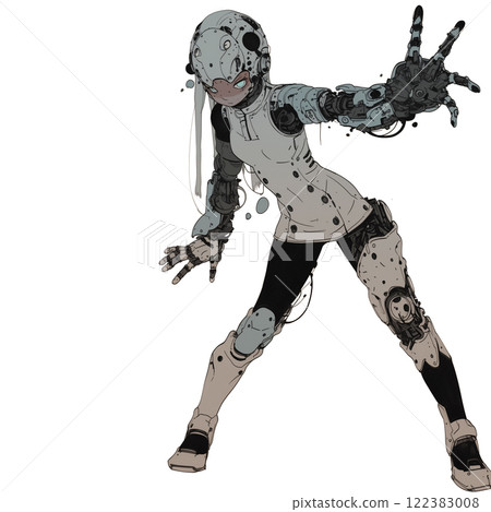 Cyborg girl anime illustration Cyborg girl anime illustration 122383008
