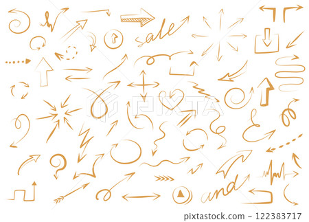 Set of arrows icons silhouettes. Design... - Stock Illustration ...
