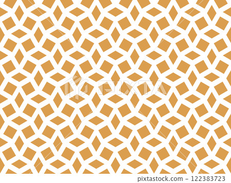 Abstract geometric pattern. A seamless vector background. White and golden ornament. Graphic modern pattern. Simple lattice graphic design Abstract geometric pattern. A seamless vector background. White and golden ornament. Graphic modern pattern. Simple lattice graphic design 122383723