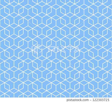 The geometric pattern with lines. Seamless vector background. White and blue texture. Graphic modern pattern. Simple lattice graphic design The geometric pattern with lines. Seamless vector background. White and blue texture. Graphic modern pattern. Simple lattice graphic design 122383725