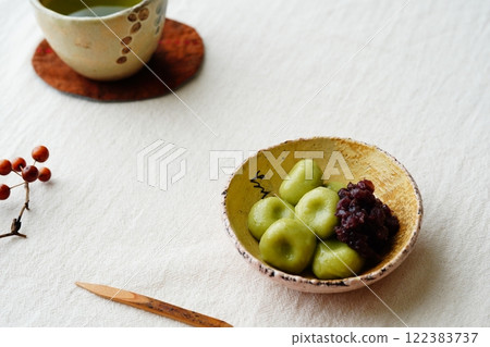 White rice dumplings 122383737