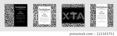 Set of abstract floral patterns. Vector seamless backgrounds. Perfect for invitations or announcements Set of abstract floral patterns. Vector seamless backgrounds. Perfect for invitations or announcements 122383751