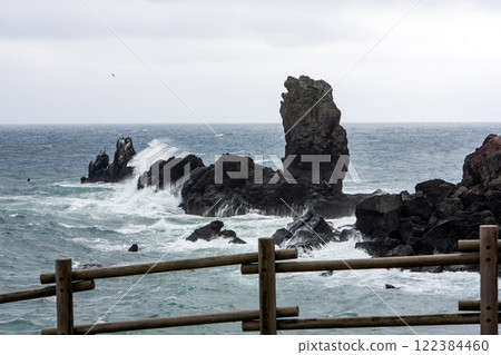 Jeju Island coastal scenery 122384460