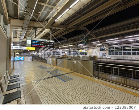 Atami station at night Atami station at night 122385007
