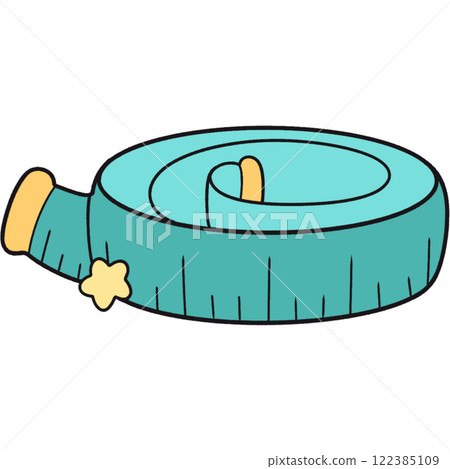 The illustration of a measuring tape 122385109