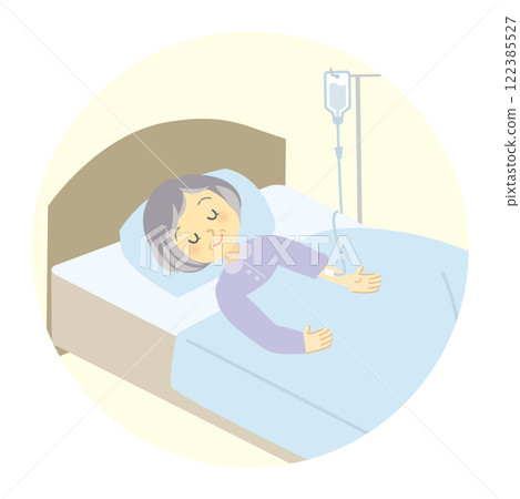 探訪護理服務內容_臨終關懷、靜脈輸液、導管等的管理，臨終關懷的剪圖_圓形框架 122385527