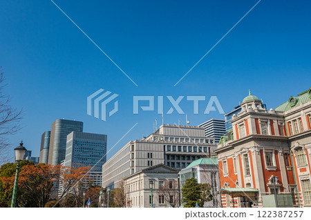 中央公會堂、大阪市政府、中之島節慶塔風景 中央公會堂、大阪市政府、中之島節慶塔風景 122387257