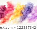 Soft watercolor splashes. ethereal abstract backgrounds with dreamy textures and delicate blends 122387342