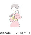 Woman nursing a baby 122387493