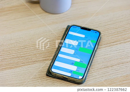 Smartphone talk screen 122387662