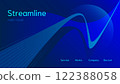 Abstract streamlined background image, web main visual 122388058