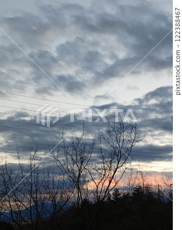 "Fantastic sunset and silhouetted trees - beautiful skyscape" "Fantastic sunset and silhouetted trees - beautiful skyscape" 122388467