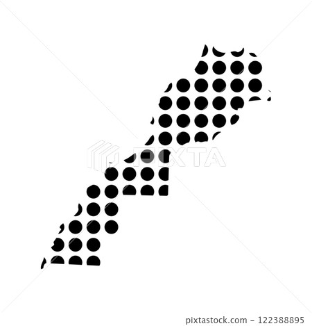 Morocco Map Icon 122388895