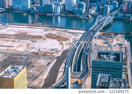 2020 年日本東京城市景觀 - 邁向新時代。築地市場舊址一景。邁向重建…=1 月 23 日 2020 年日本東京城市景觀 - 邁向新時代。築地市場舊址一景。邁向重建…=1 月 23 日 122389275