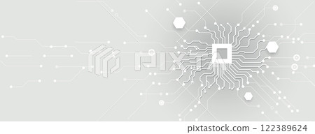 Circuit digital human brain technology concept 122389624