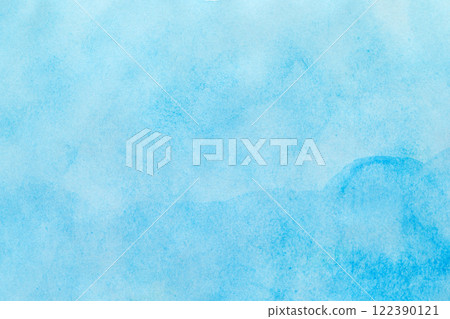Blue watercolor background painting. Blue with watercolor. Watercolor Blue Background. 122390121