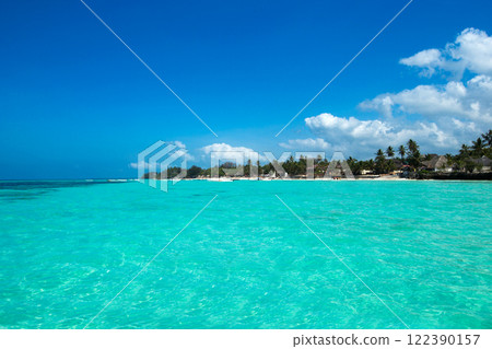 Sea . Summer holiday and vacation concept for tourism. 122390157