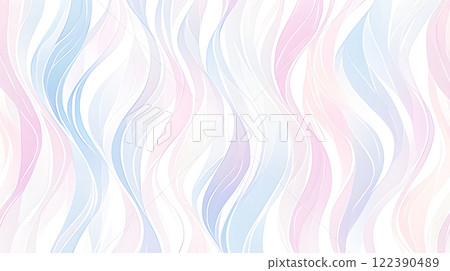 A delicately drawn blue and pink wave pattern illustration background A delicately drawn blue and pink wave pattern illustration background 122390489