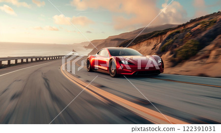 Driving sports car 122391031