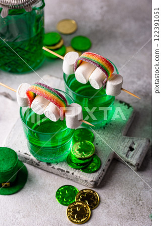 Green cocktail for St. Patrick day Green cocktail for St. Patrick day 122391051