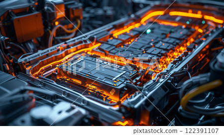 Image of an EV battery 122391107