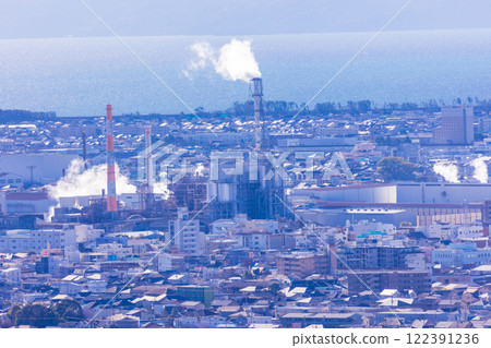 [靜岡縣] 從岩本山看富士市的工業區 122391236