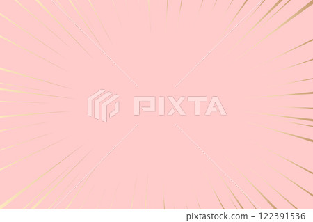 Pink cartoon style radial focus line background illustration frame 122391536