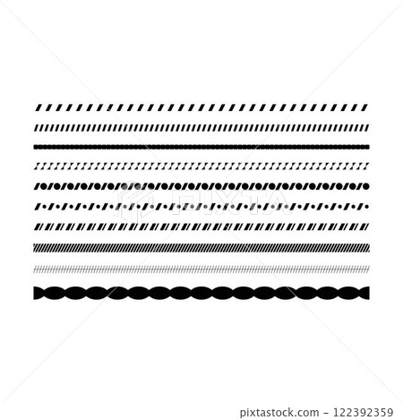 Border frame icon, divider horizontal line vector shape icon for decorative vintage doodle element for design in vector illustration Border frame icon, divider horizontal line vector shape icon for decorative vintage doodle element for design in vector illustration 122392359